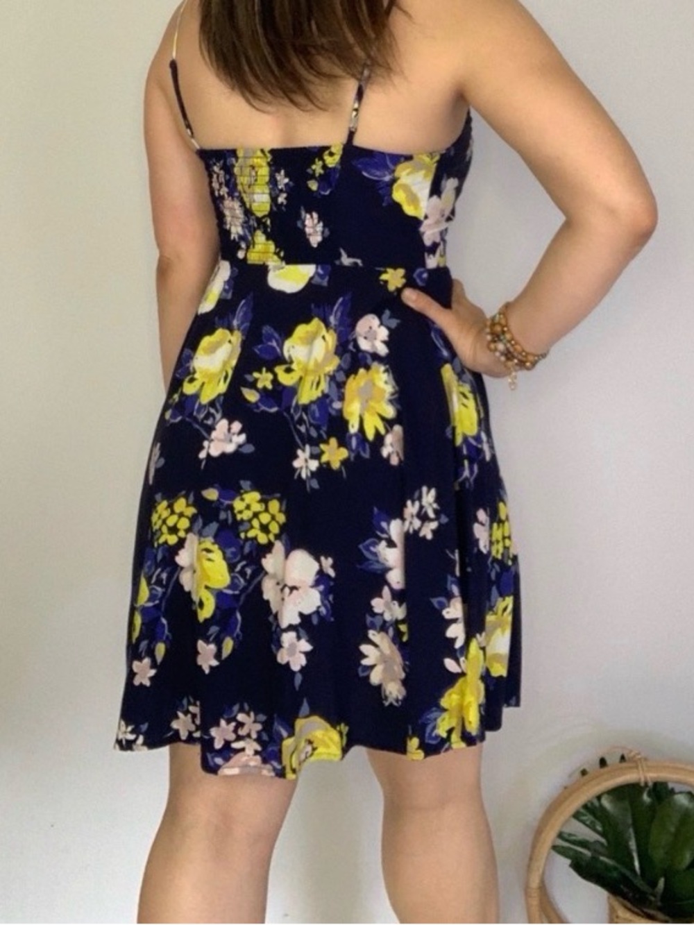 Navy Floral Dress - Picture 11 of 11
